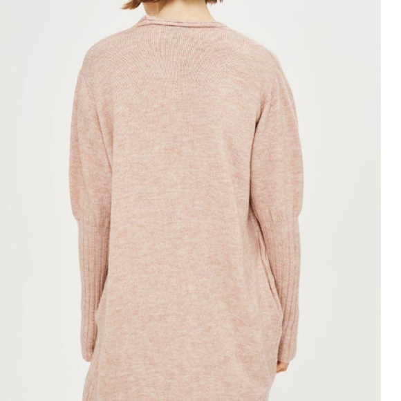 Topshop NWT puff sleeve long cardigan 6/8 - Picture 4 of 5